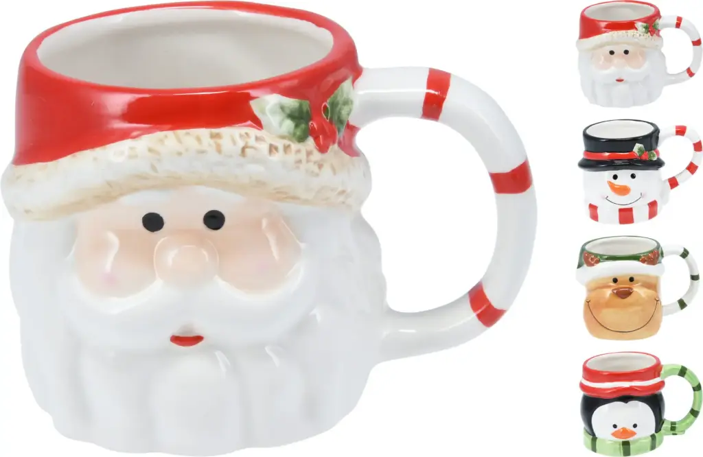 MUG XMAS 85MM 4ASS