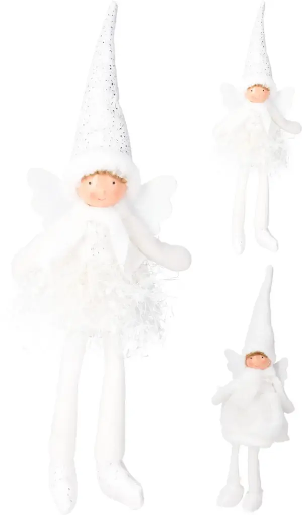 ANGEL GIRL 40CM WHITE 2ASS