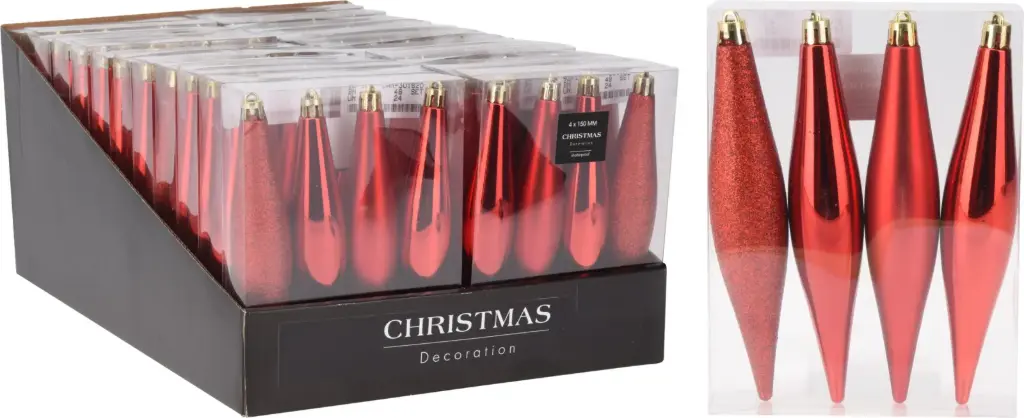 ICICLE HANG DECO SET 4PCS