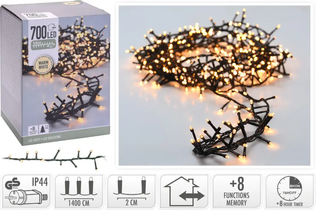 MICRO CLUSTER 700LED WW 14MTR