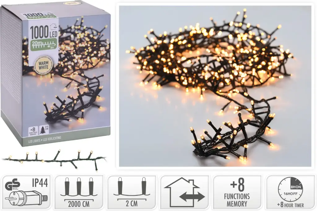 SNAKE LEDLIGHT 1000LED WW 20M