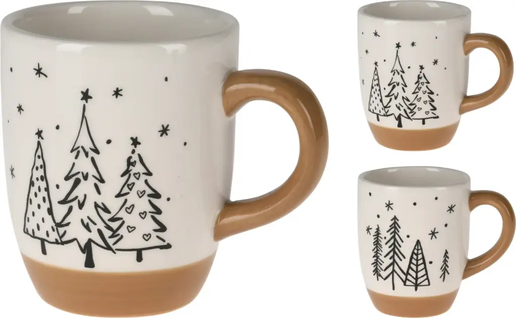 MUG WITH TREE 10CM 2ASS