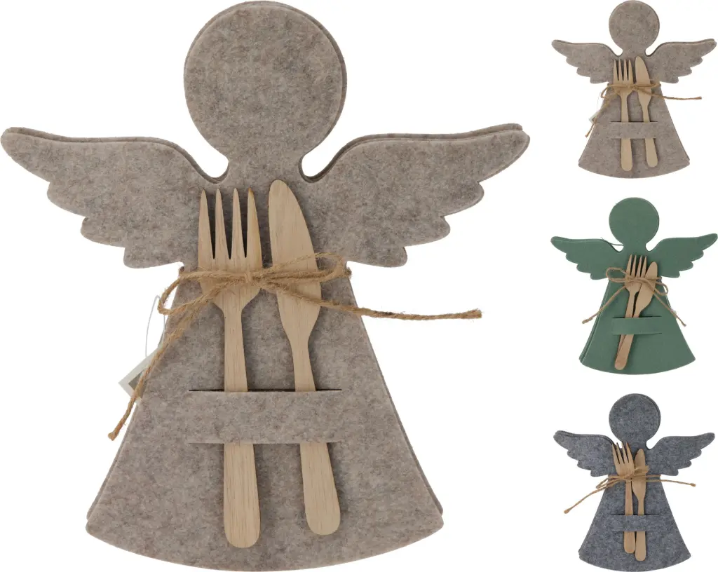 CUTLERY HOLDER ANGELS SET 4