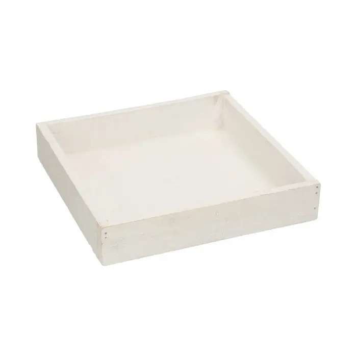 Tray Firmiana L20W20H4 White Wash