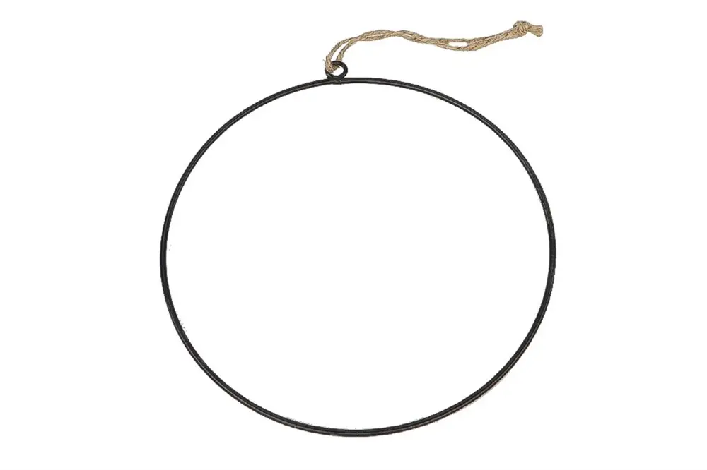 Hanger Ring Hula Hoop H48D30 Zwart