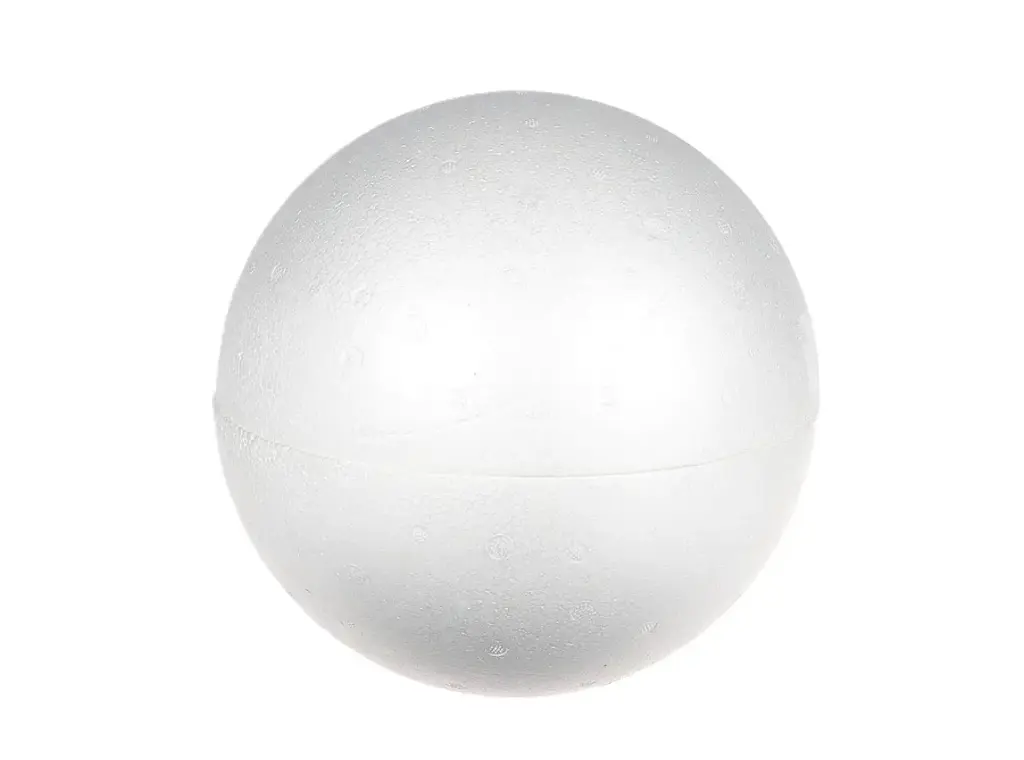Ball Styrofoam D15 2 Parts White