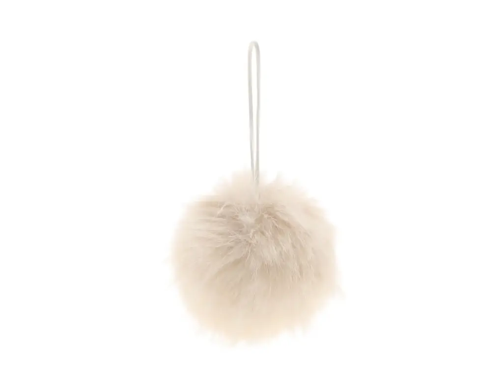 Hanger Fluff Ball D12 Cream