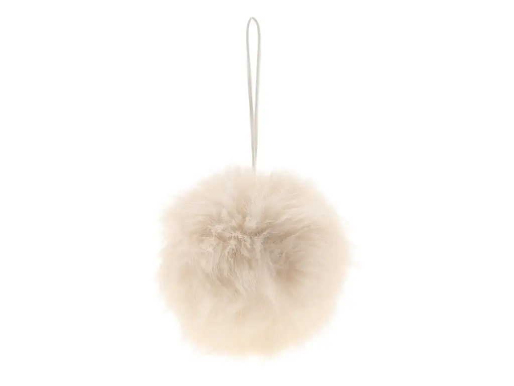 Hanger Fluff Ball D15 Cream
