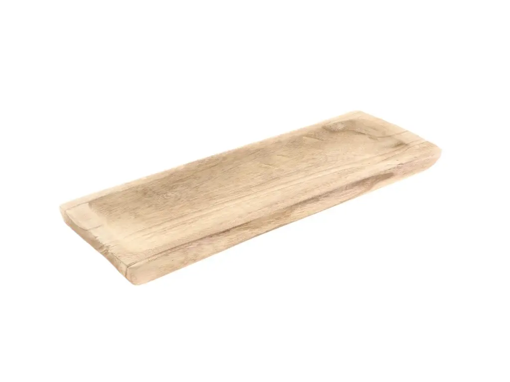Plate Ligno Rect L43.5W15.5H4 Brown
