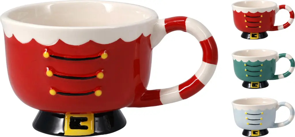 MUG XMAS 137X108X80MM 3ASS