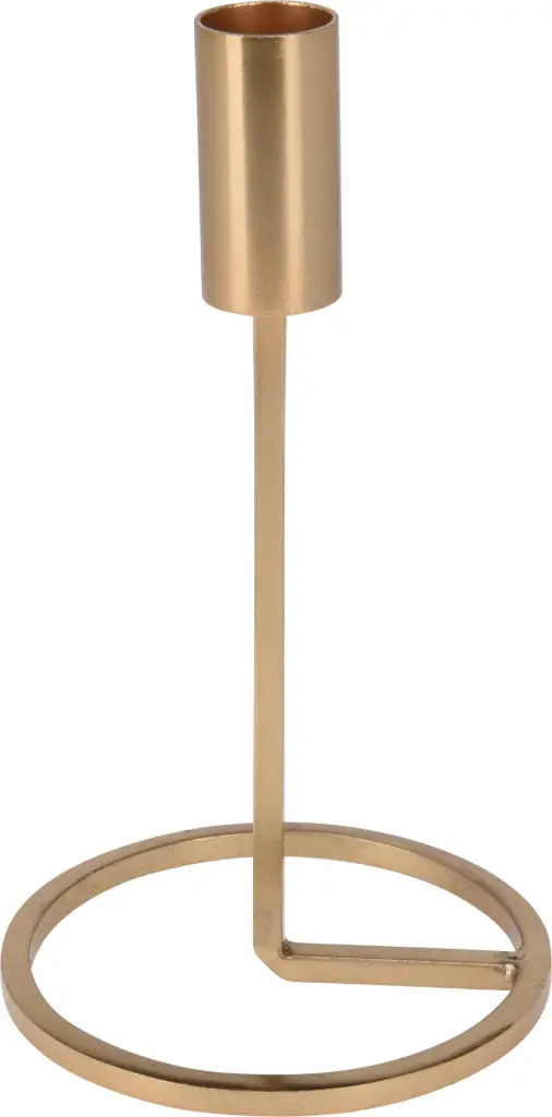 CANDLE HOLDER 19CM GOLD