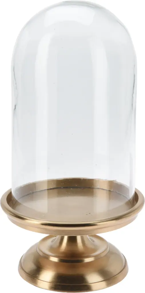 DOME GLASS WITH ALUMINIUM BASE