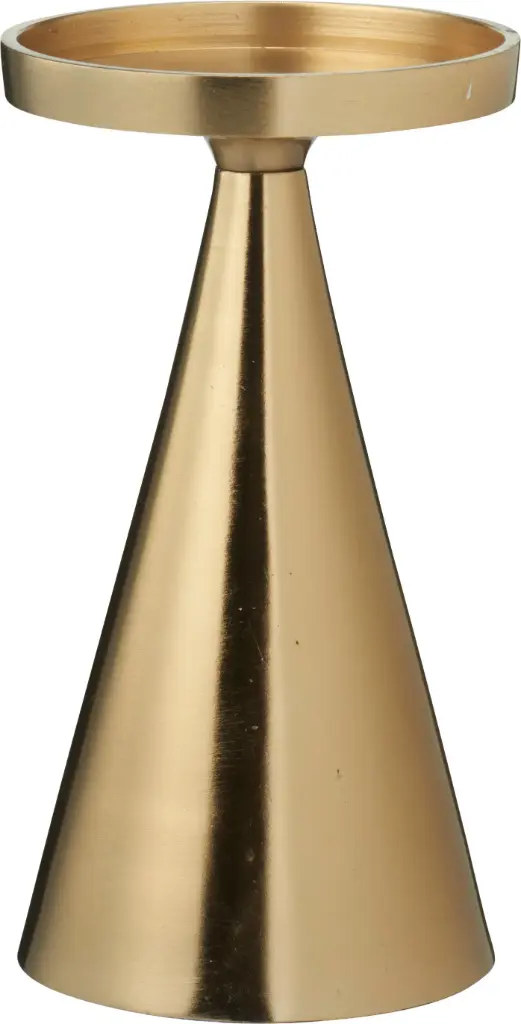 CANDLE HOLDER 17CM GOLD