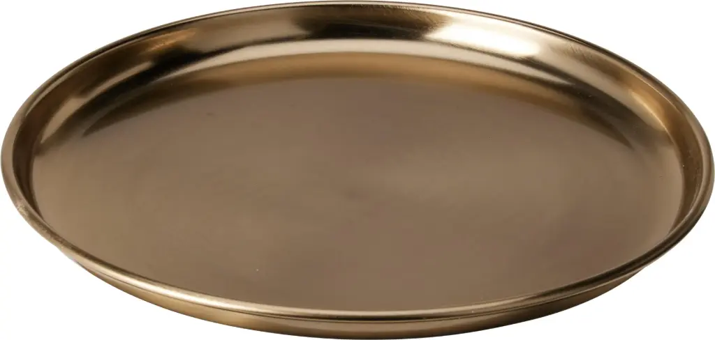 PLATE D28CM GOLD