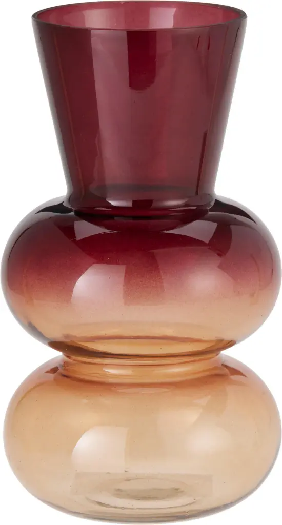 VASE GLASS 14X25CM