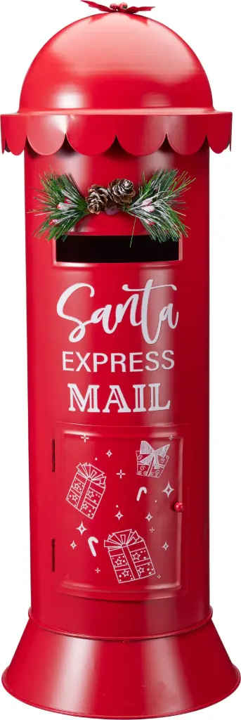 MAILBOX DIA 19X53CM RED CLR