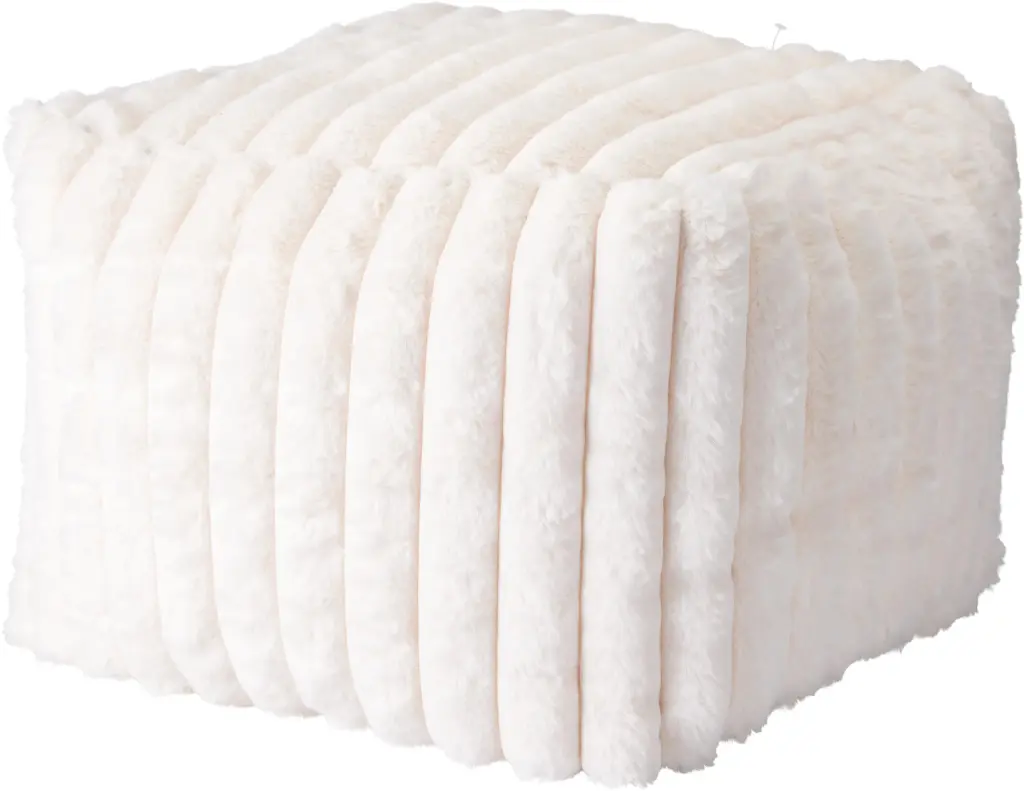 FOOT STOOL 38X38X28CM BEIGE