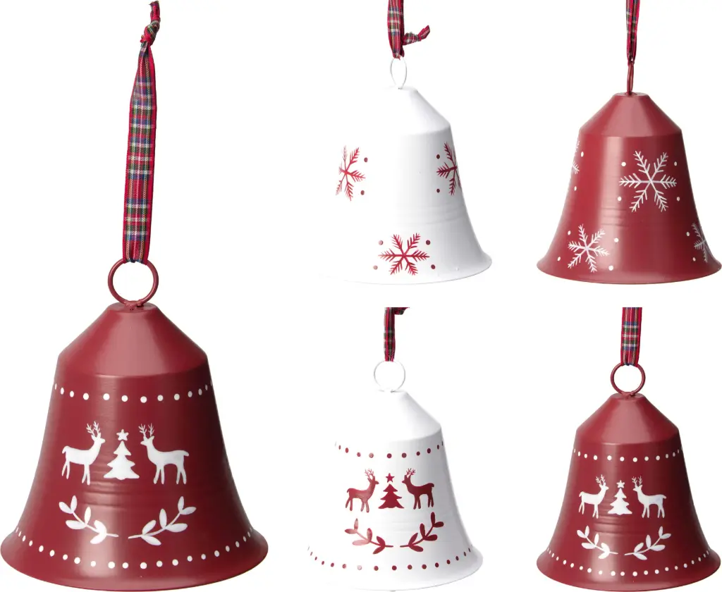 HANG DECO BELL 12X15CM 4ASS