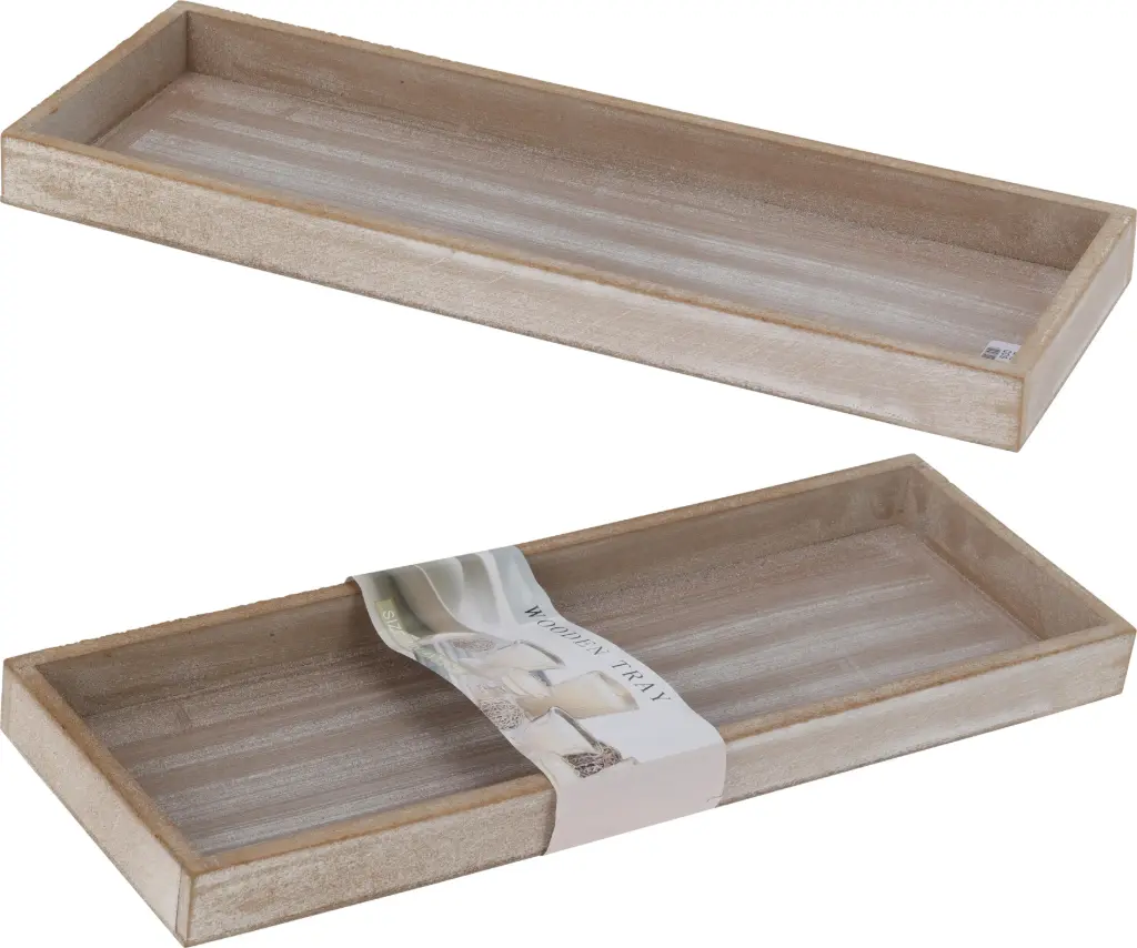 TRAY 14X40CM GREY WASH