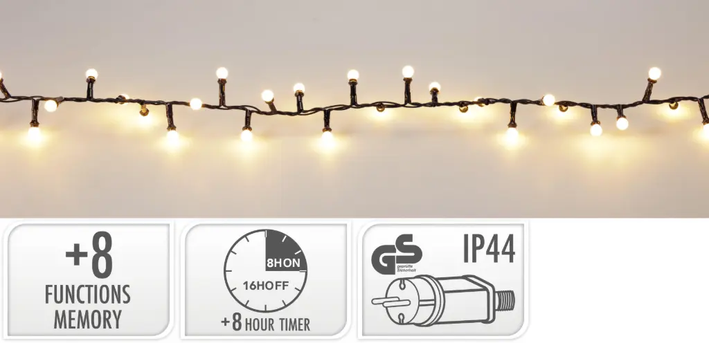 BERRY SNAKE LIGHTS 500LED WW
