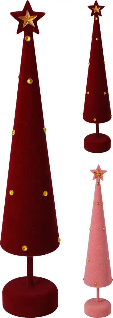 XMAS TREE FLOCKING 40CM 2ASS C