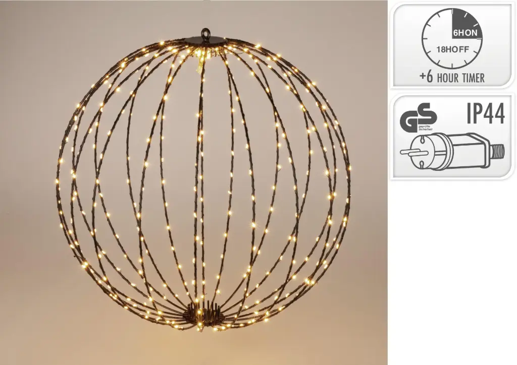 BALL 60CM 400LED WARM WHITE