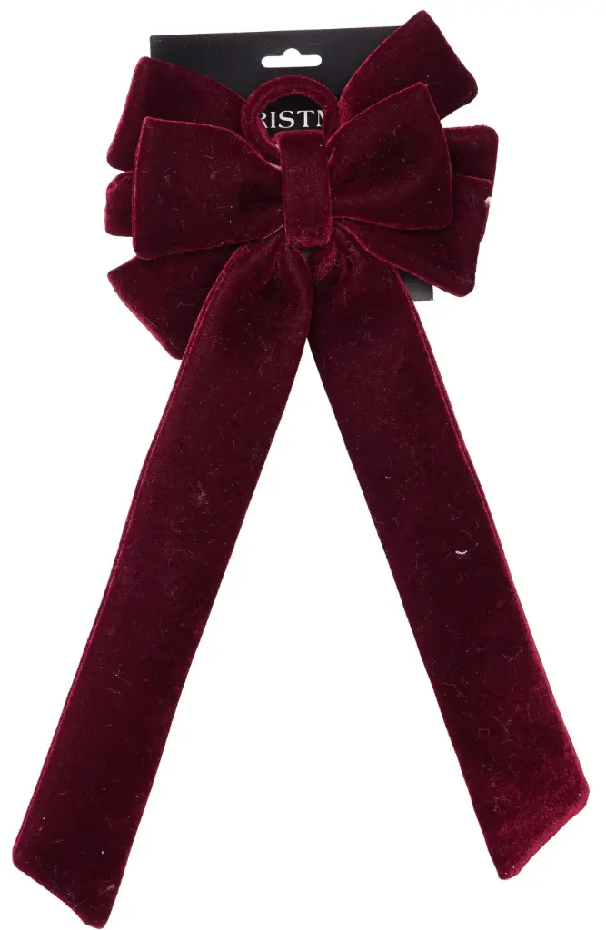 BOW 49CM 2 LAYERS BURGUNDY