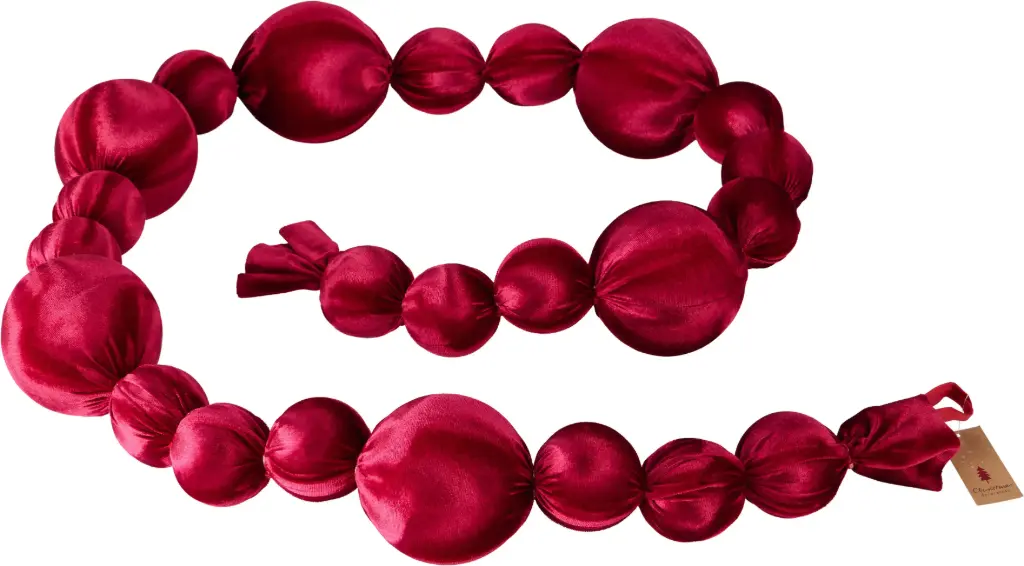BALL GARLAND 180CM BURGUNDY