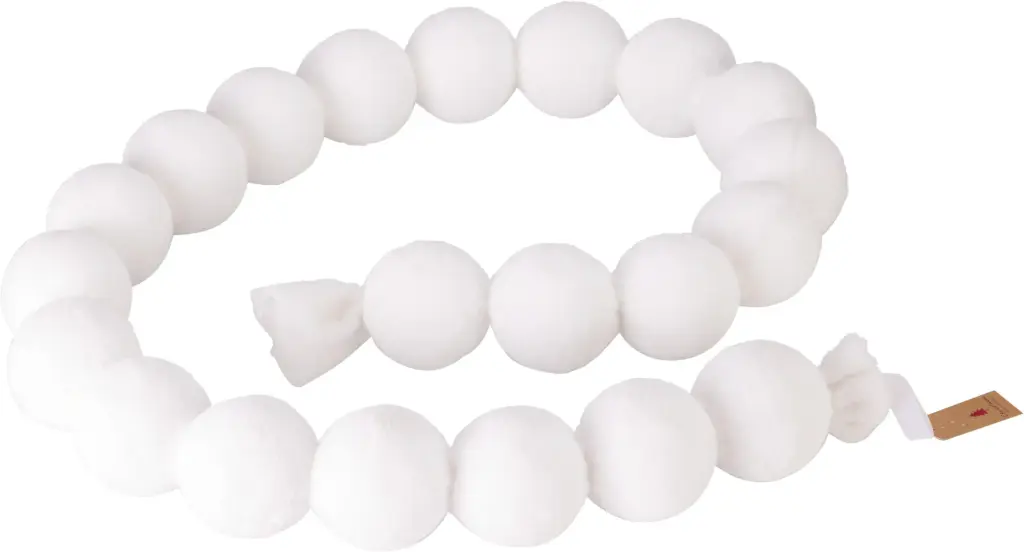 BALL GARLAND 180CM WHITE