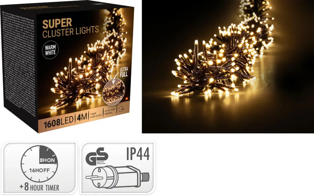 SUPER CLUSTER 1608LED WW