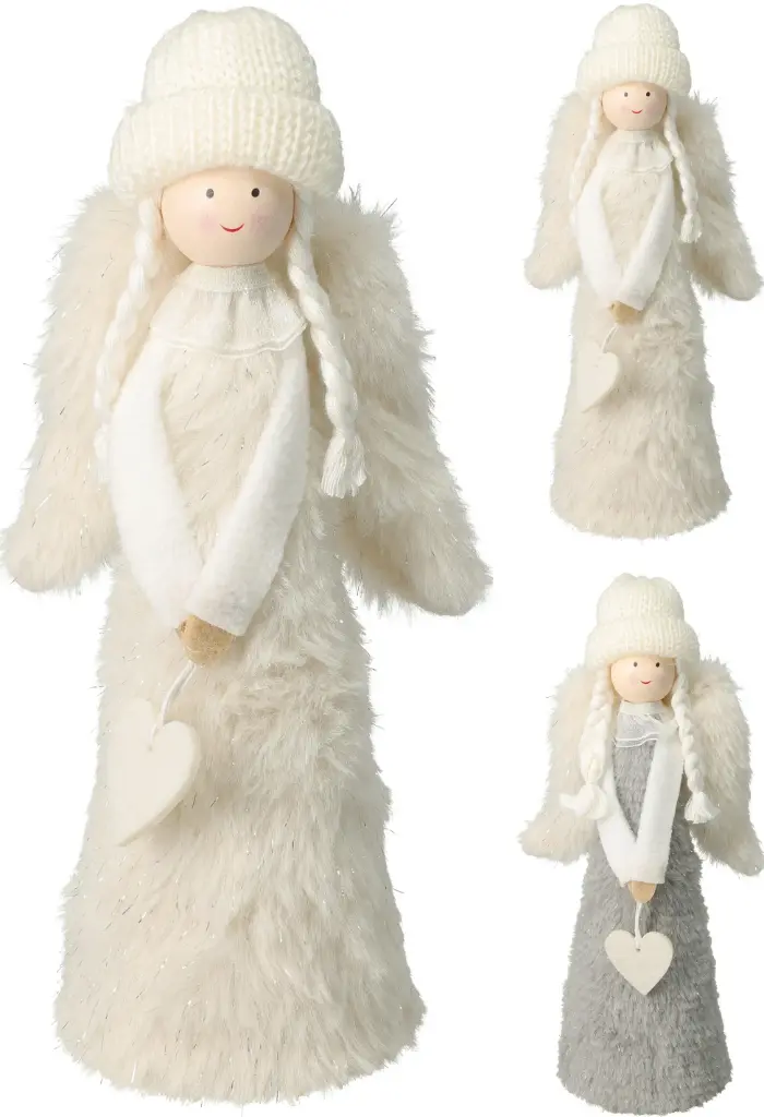 FELT ANGEL DECO 2CM 2ASS CLR