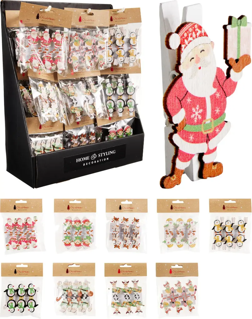 CLIP XMAS SET6 5CM