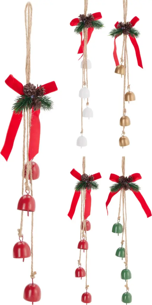 BELL HANGINGDECO 45CM 4ASS CLR