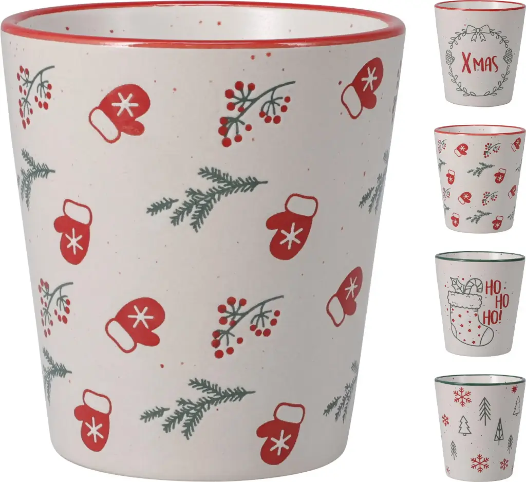 MUG STONEWARE 4ASS DESIGN