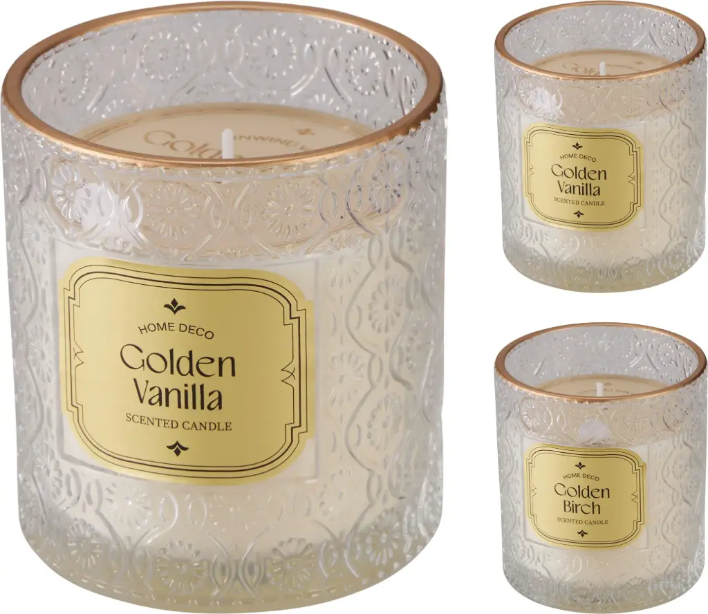 SCENTED CANDLE IN GLASS 8X8CM