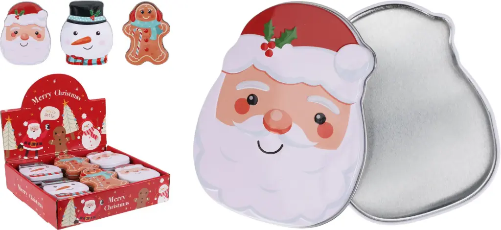STORAGE TIN 3ASS XMAS DESIGN 