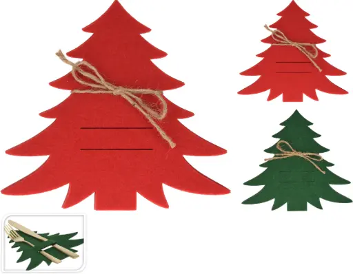 [DH8056210 set] SOPORTE CUBIERTOS ROJO/VERDE SET 12 unidades