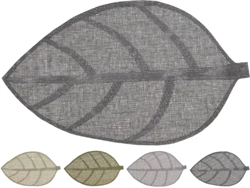 [836900020] 1 u. PLACEMAT LEAF SHAPED 4ASS CLR