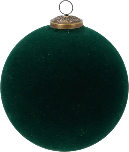 [A75200370] XMAS BALL 150MM GLASS GREEN