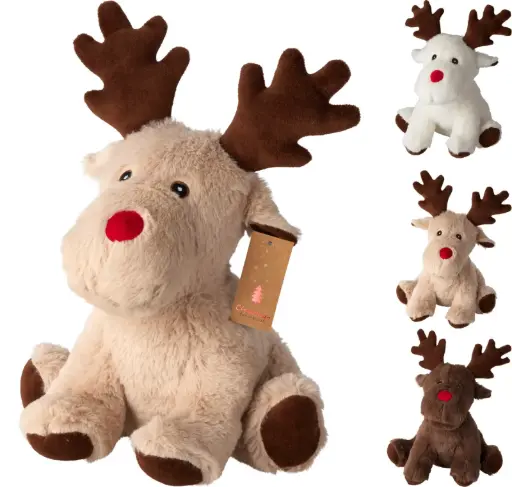 [AAE444760] DOOR STOPPER REINDEER 26CM 3AS
