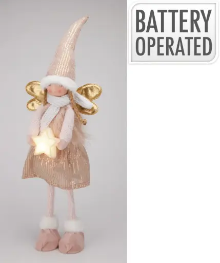 [APF661490] ANGEL PLUSH STANDING LED 67CM