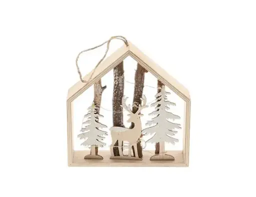 [862608131] Hanger Deer/Tree Eldra LED L14W4H14 Natural