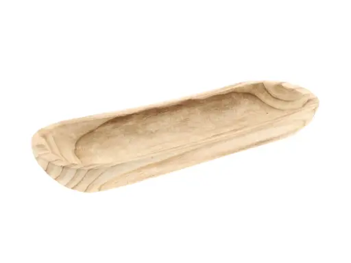 [862650516] Plate Ligno Ovl L50W22H7 Brown