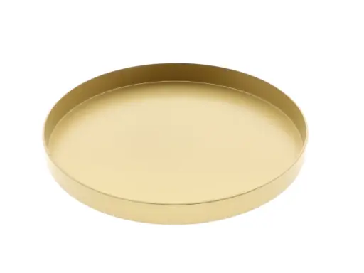 [862670037] Plate Melam H3D32 Gold