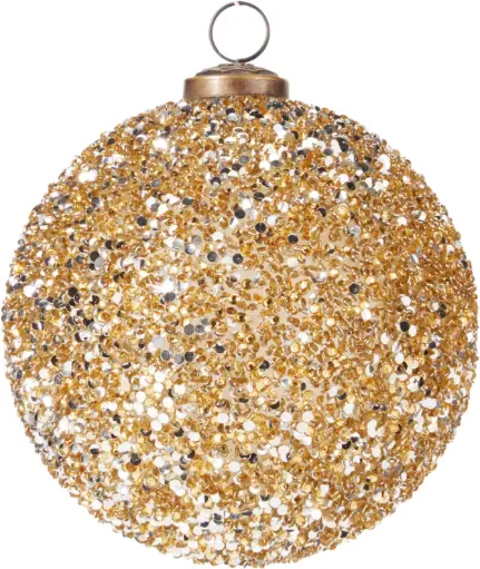 [A75202520] XMAS BALL 12CM GLASS GOLD