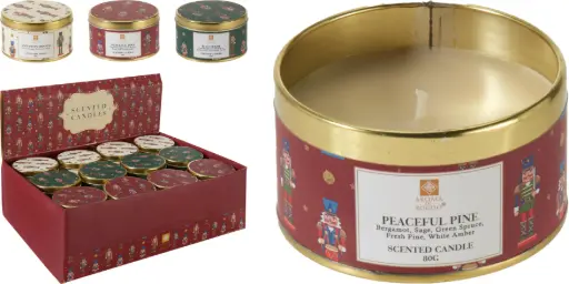 [A95200100] TIN SCENTED CANDLE 7X4CM 3ASS