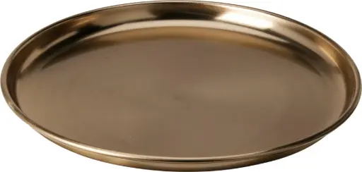 [A98100130] PLATE D28CM GOLD