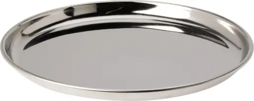 [A98100340] PLATE D28CM SILVER