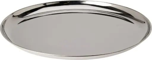 [A98100350] PLATE D39CM SILVER