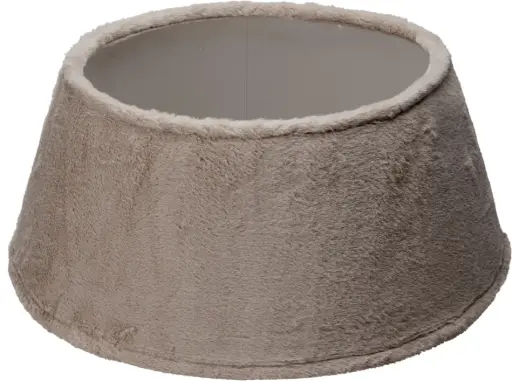[AAE823180] TREE SKIRT 55CM FAUX FUR TAUPE